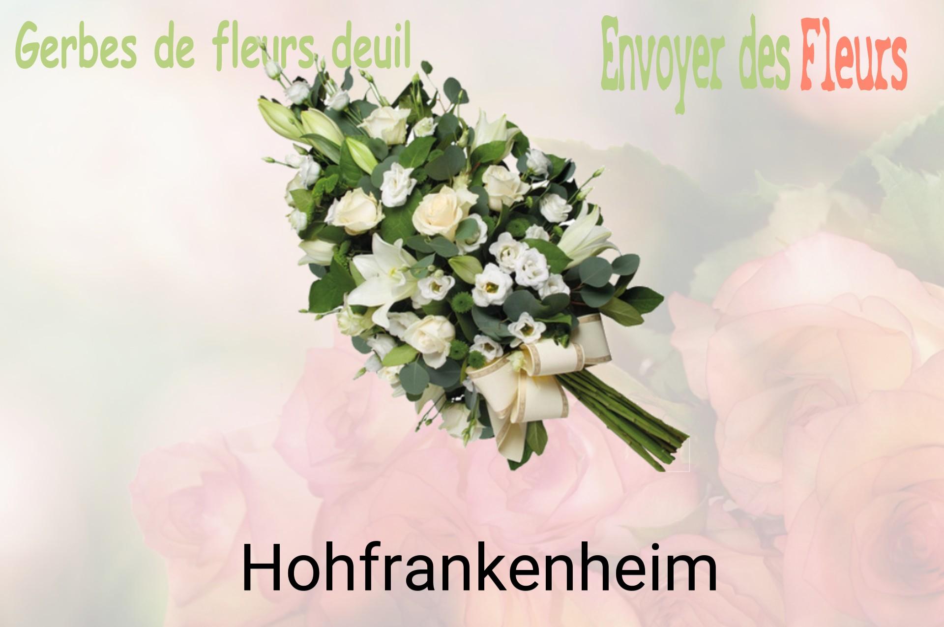 Gerbe de fleurs de deuil livrée à Hohfrankenheim